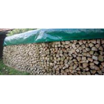 Pvc dekzeil voor brandhout